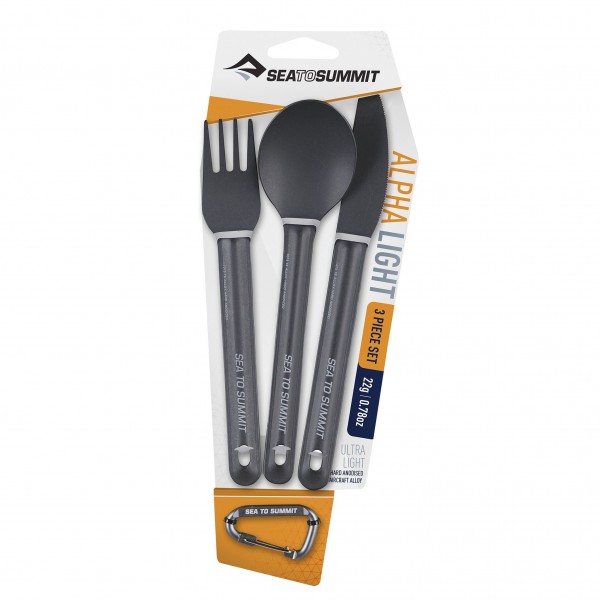 AlphaLight Cutlery Set -3-teiliges Besteckset