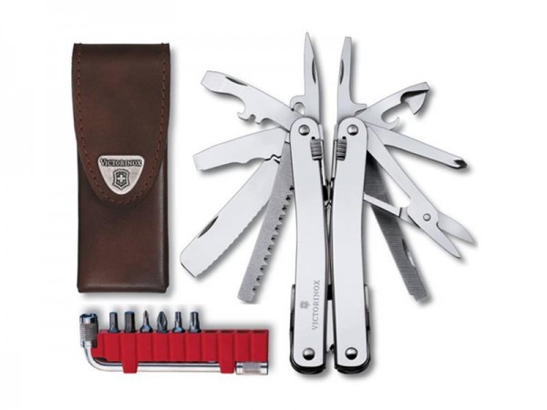 Swiss Tool Spirit Plus im Lederetui